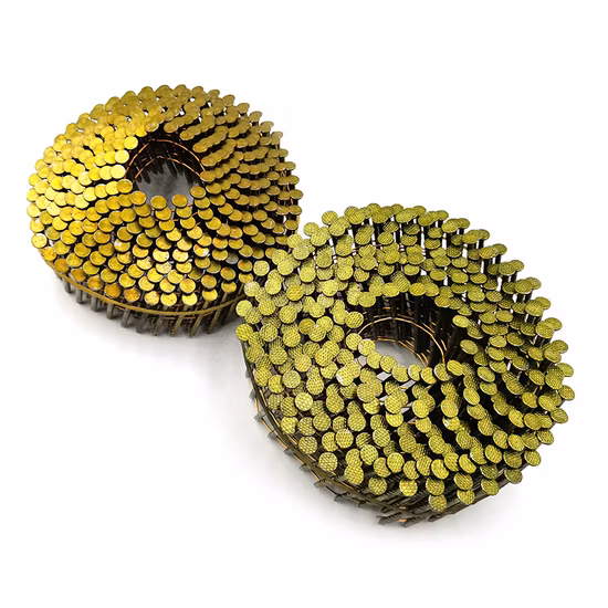 Clavos en espiral de acero para clavos de vástago de tornillo de paleta de madera no